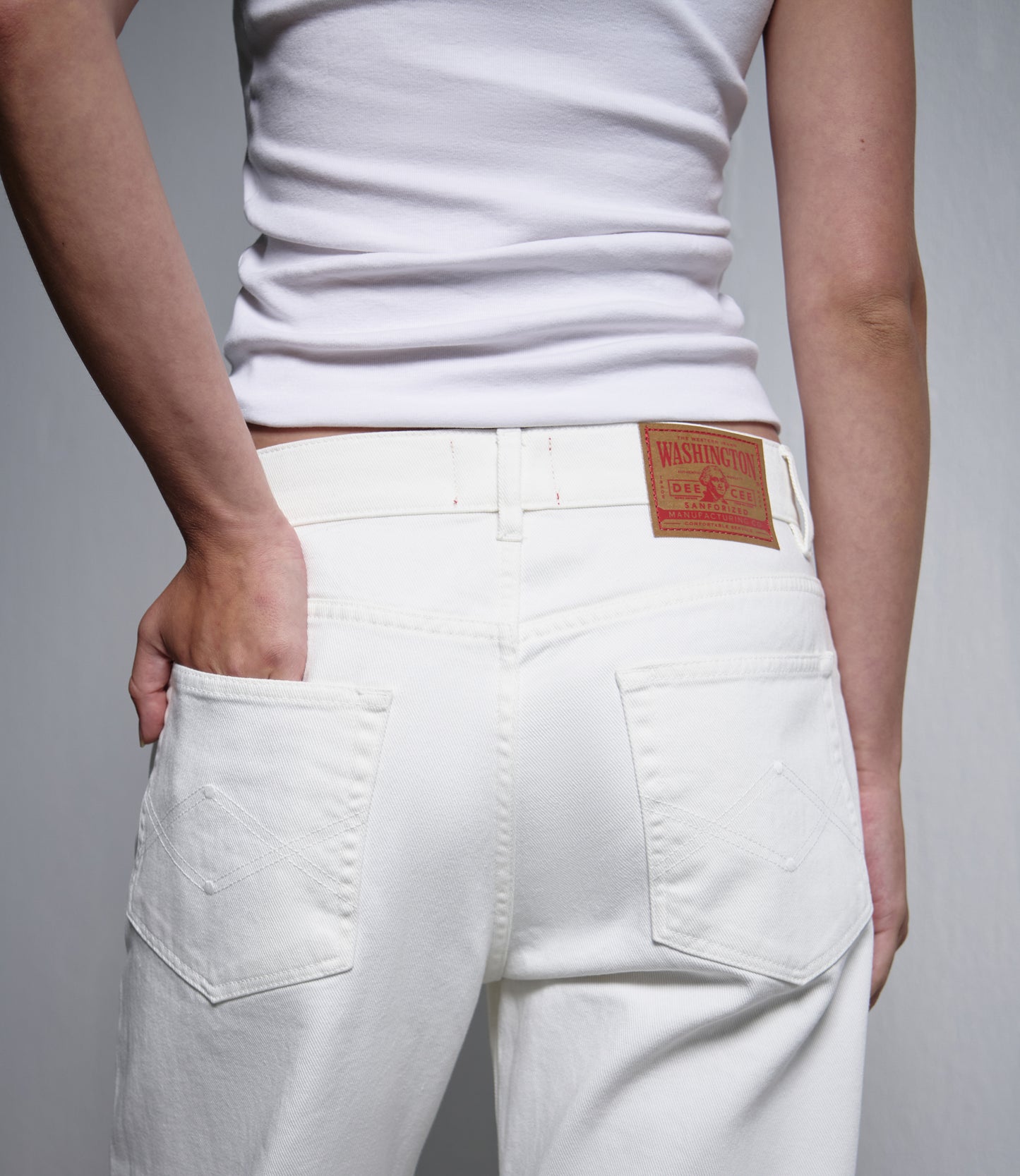 Purity Bull Denim – Jeans Donna 5 tasche denim bianco