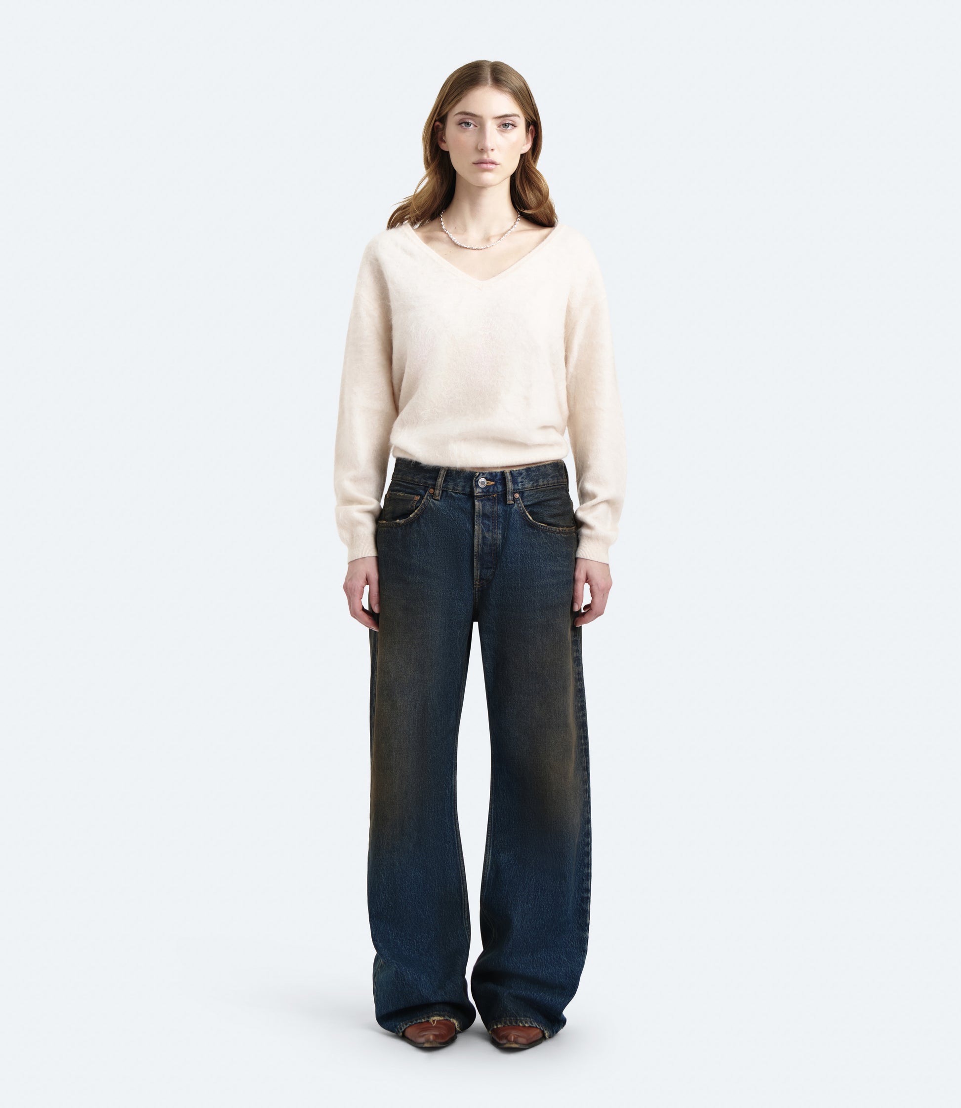 Purity Regular Fit – Jeans Donna Wide Leg Blu Vintage 24 | Washington Dee Cee