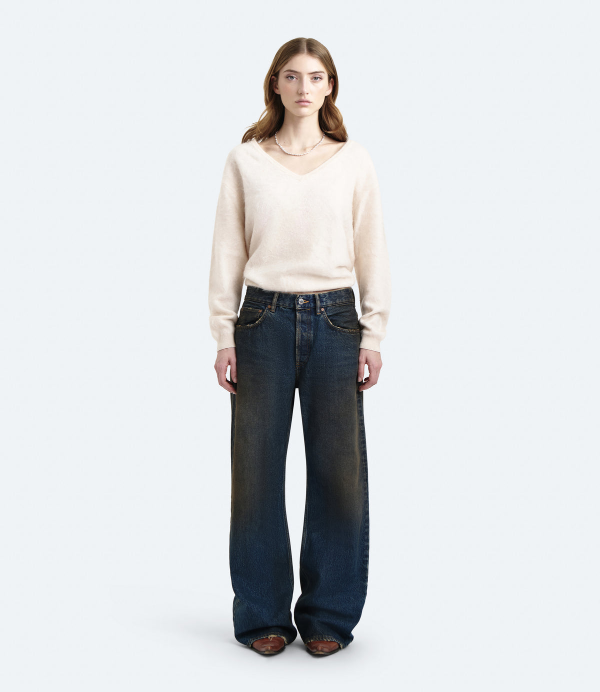 Purity Regular Fit – Jeans Donna Wide Leg Blu Vintage