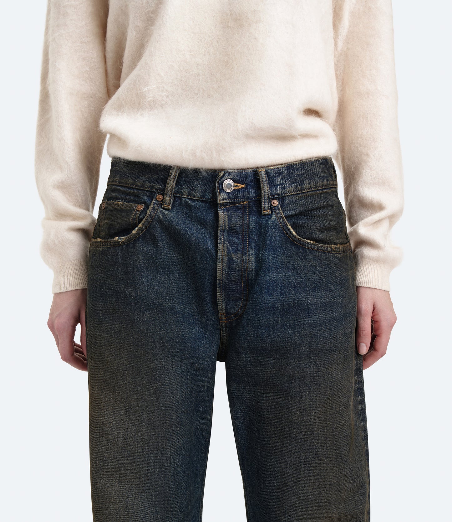 Purity Regular Fit – Jeans Donna Wide Leg Blu Vintage