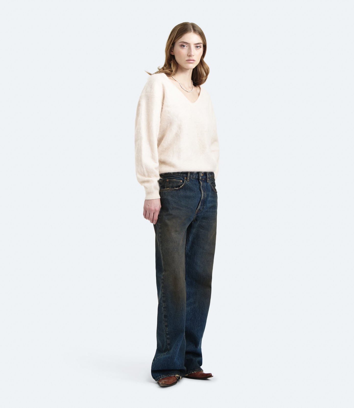 Purity Regular Fit – Jeans Donna Wide Leg Blu Vintage
