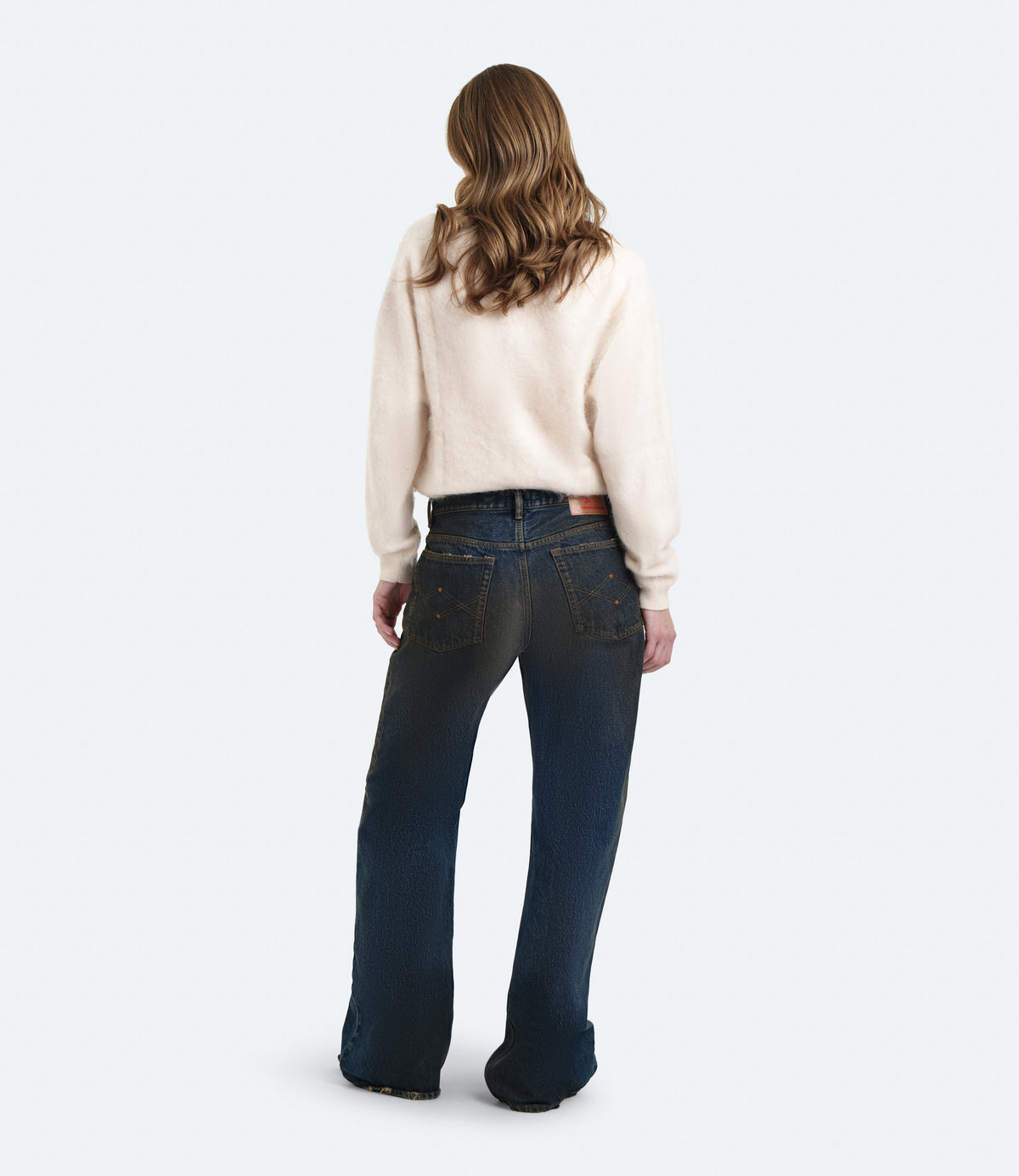 Purity Regular Fit – Jeans Donna Wide Leg Blu Vintage