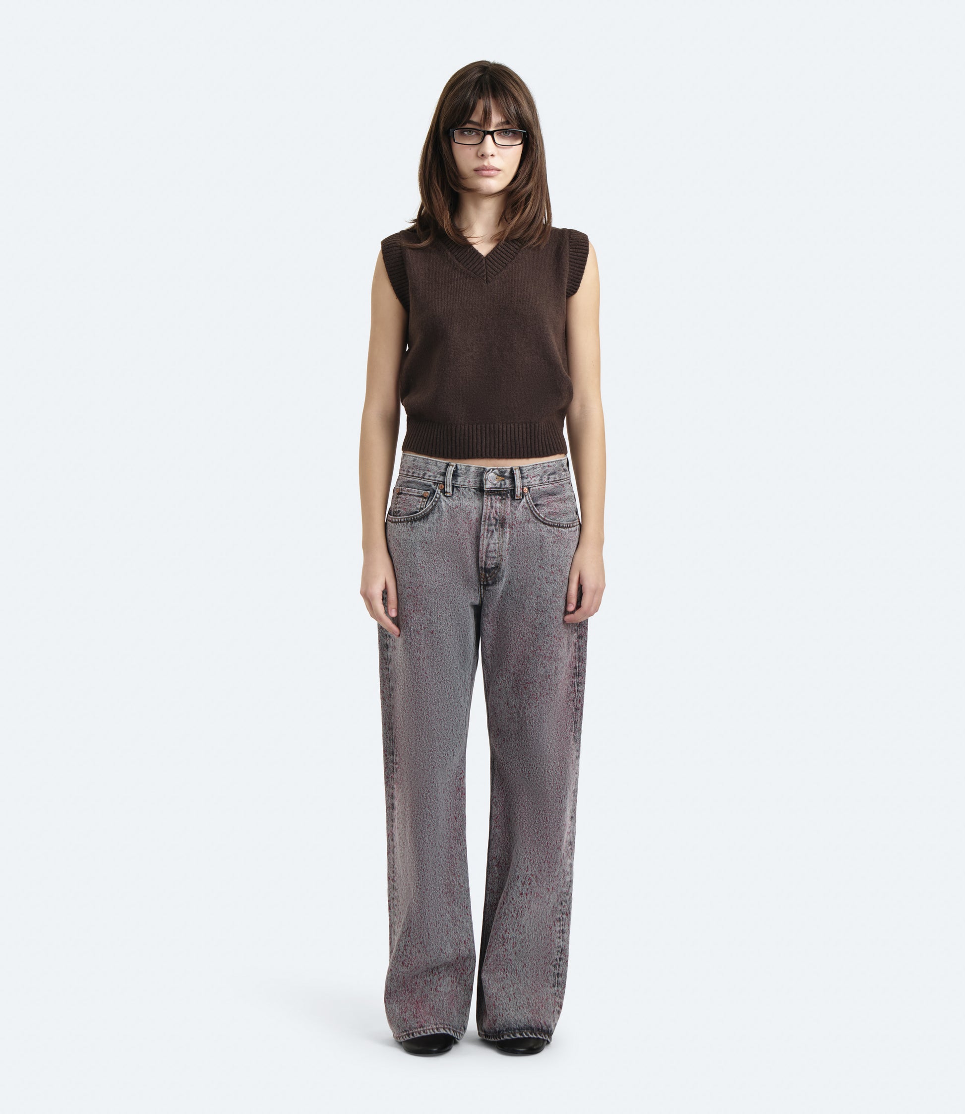 Purity Regular Fit – Jeans Donna Grigi Vintage Paint Effect 24 | Washington Dee Cee