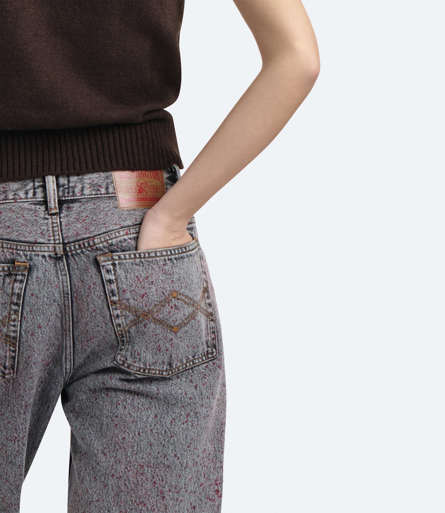 Purity Regular Fit – Jeans Donna Grigi Vintage Paint Effect