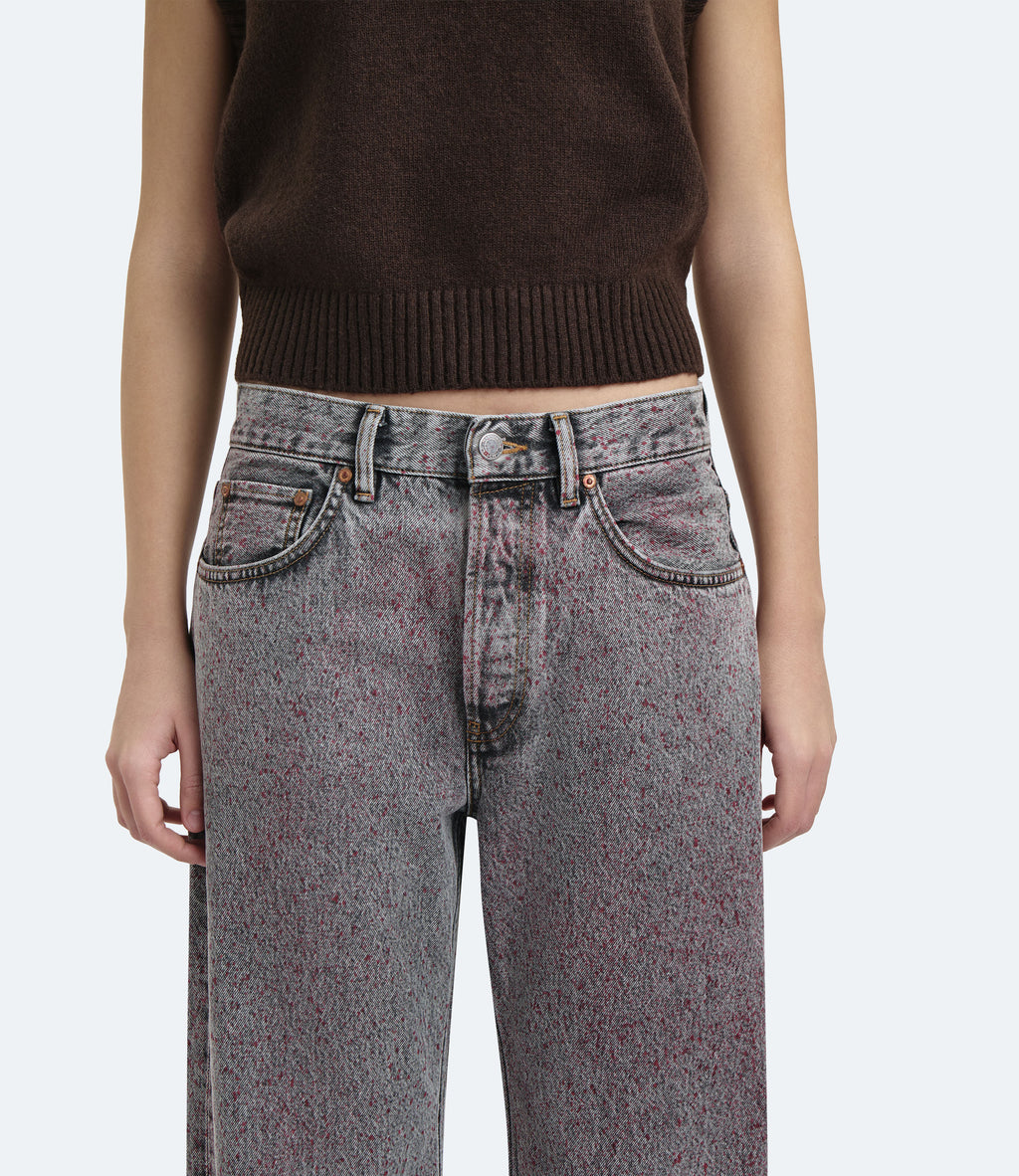 Purity Regular Fit – Jeans Donna Grigi Vintage Paint Effect