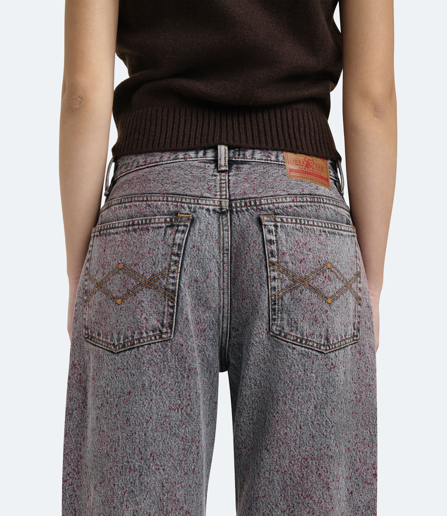 Purity Regular Fit – Jeans Donna Grigi Vintage Paint Effect