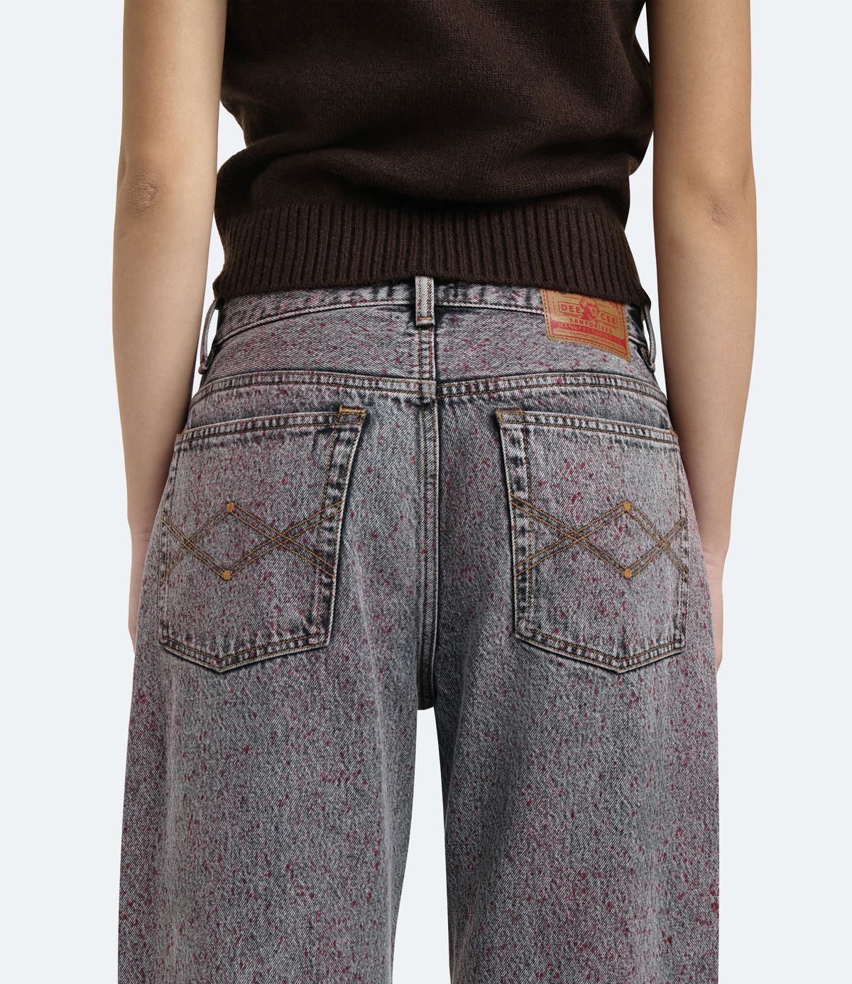 Purity Regular Fit – Jeans Donna Grigi Vintage Paint Effect