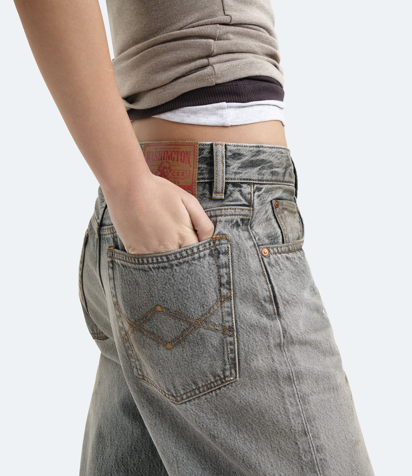 Purity Regular Fit – Jeans Donna Grigi Used Paint Effect