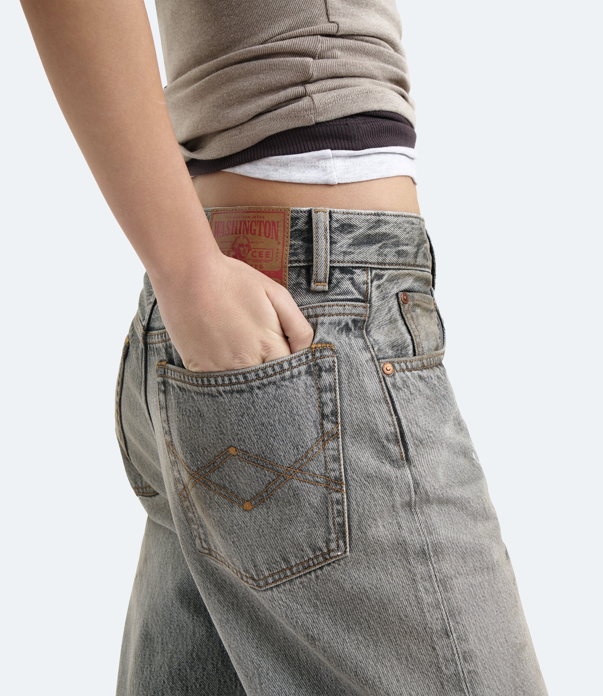 Purity Regular Fit – Jeans Donna Grigi Used Paint Effect 24 | Washington Dee Cee