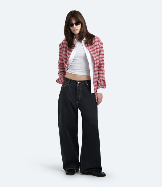 Store Loose – Women's Dark Blue Loose-Fit Jeans