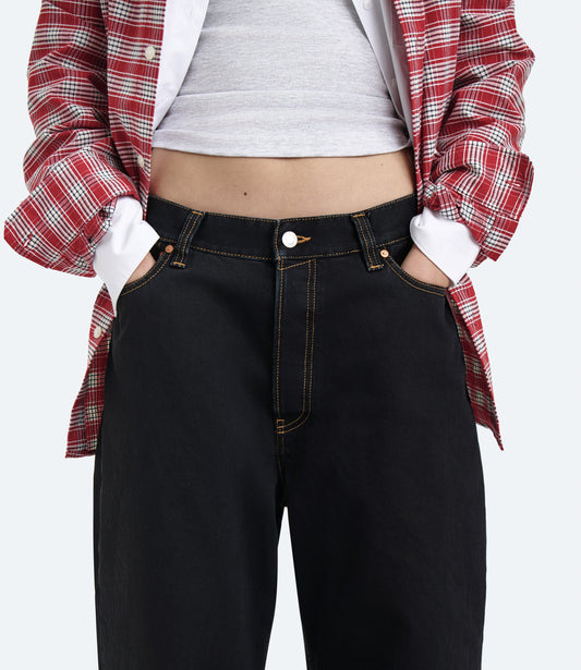 Store Loose – Women's Dark Blue Loose-Fit Jeans