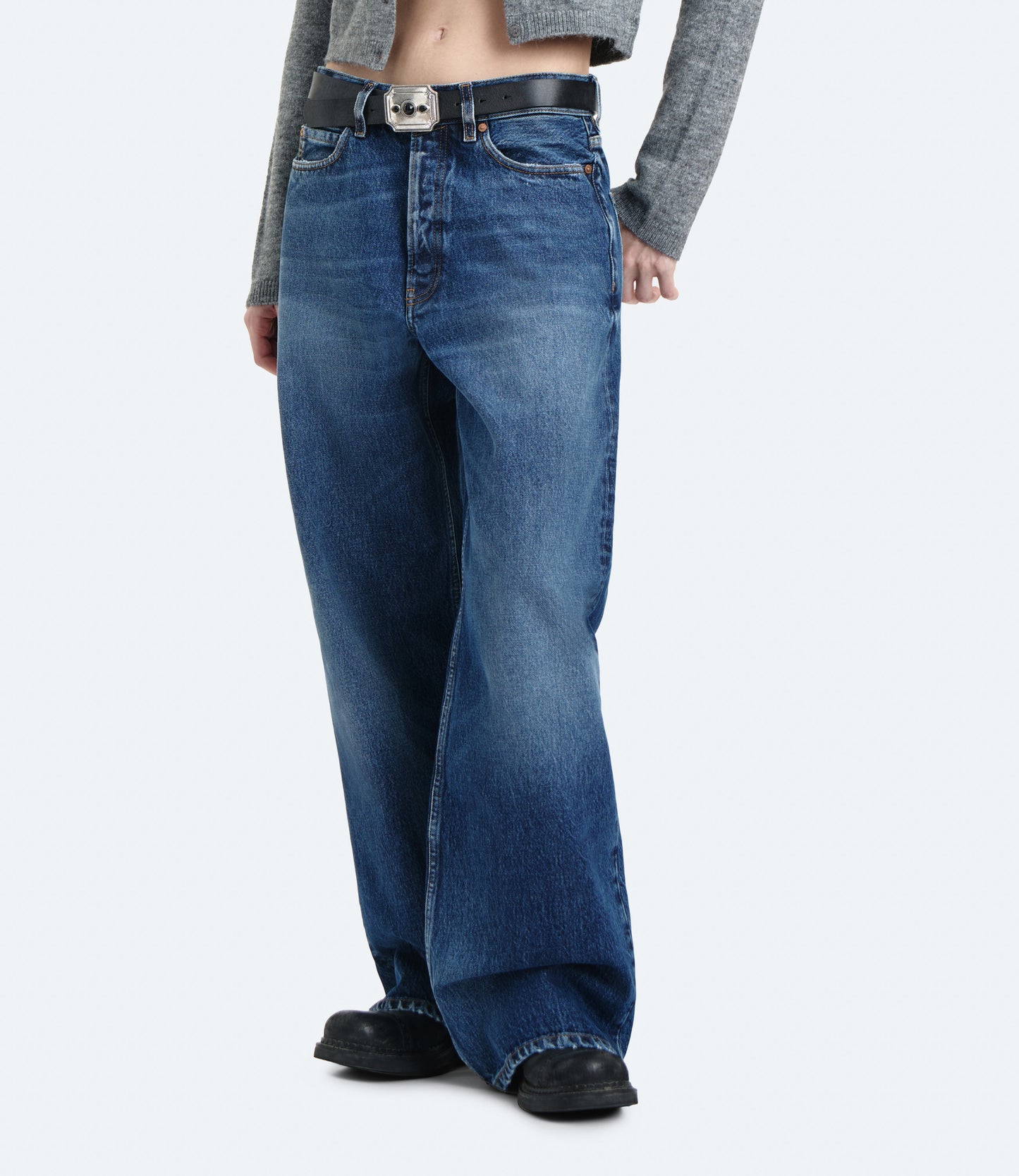 Bauer – Jeans Donna Wide Leg Blu Vintage