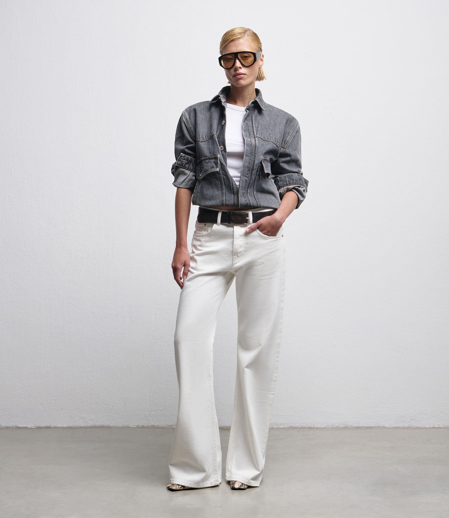 Purity Bull  Denim – Jeans Donna 5 tasche denim bianco