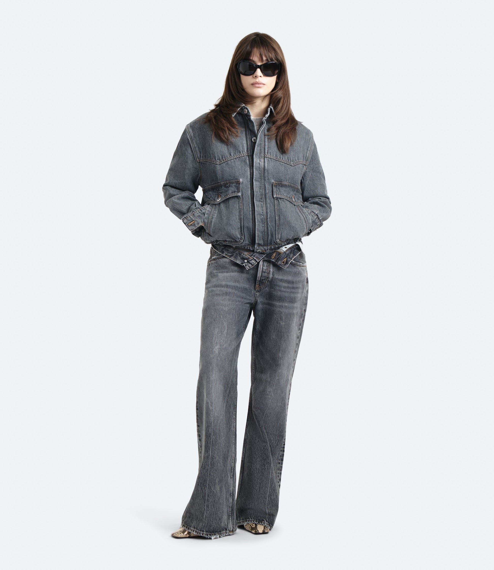 Bomber Wester – Giacca Donna in Denim Vintage XS | Washington Dee Cee