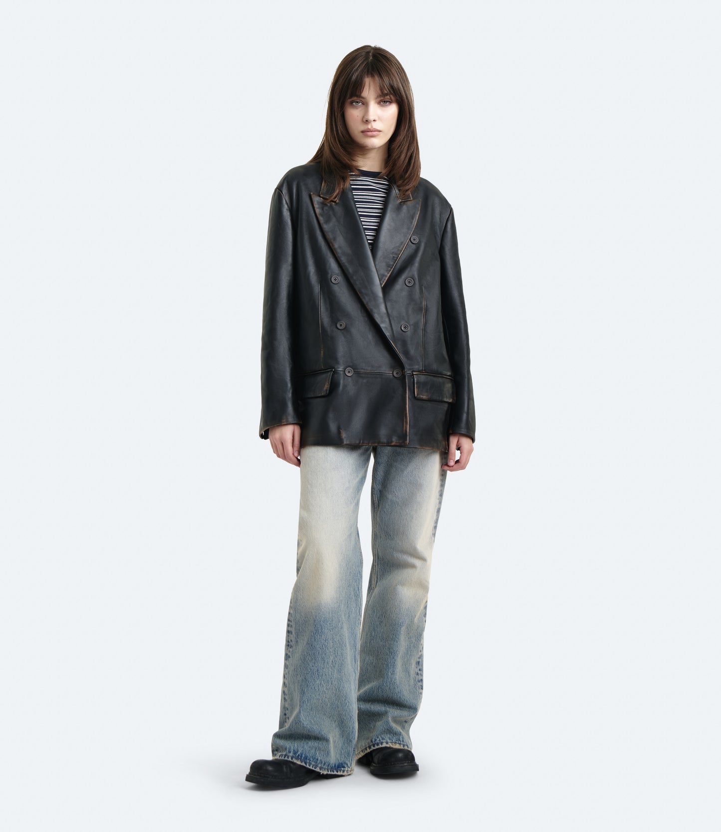 Dakota – Blazer Donna in Pelle Marrone