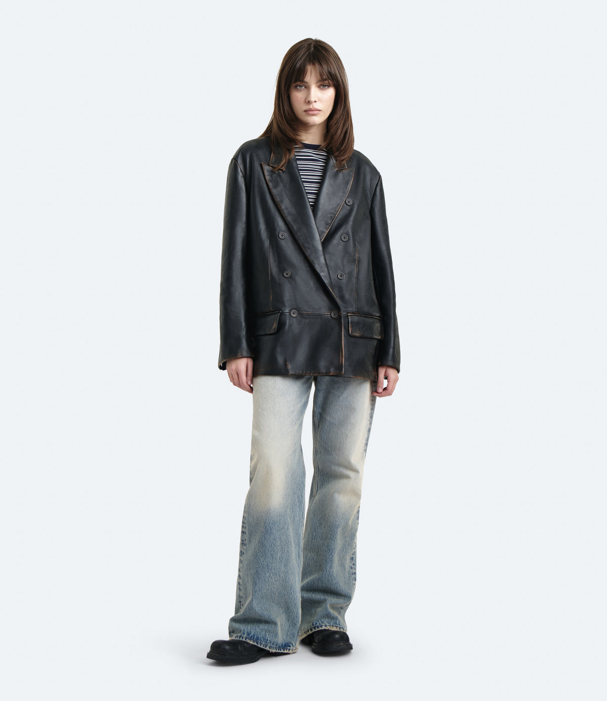 Dakota – Blazer Donna in Pelle Marrone
