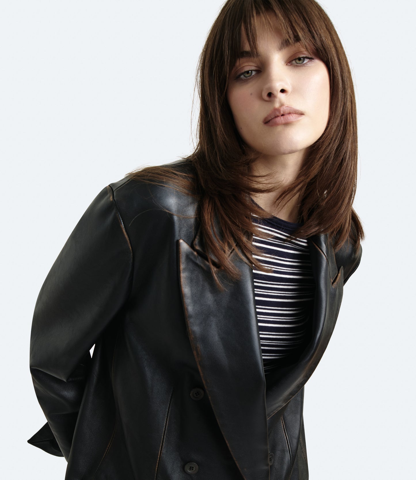 Dakota – Blazer Donna in Pelle Marrone