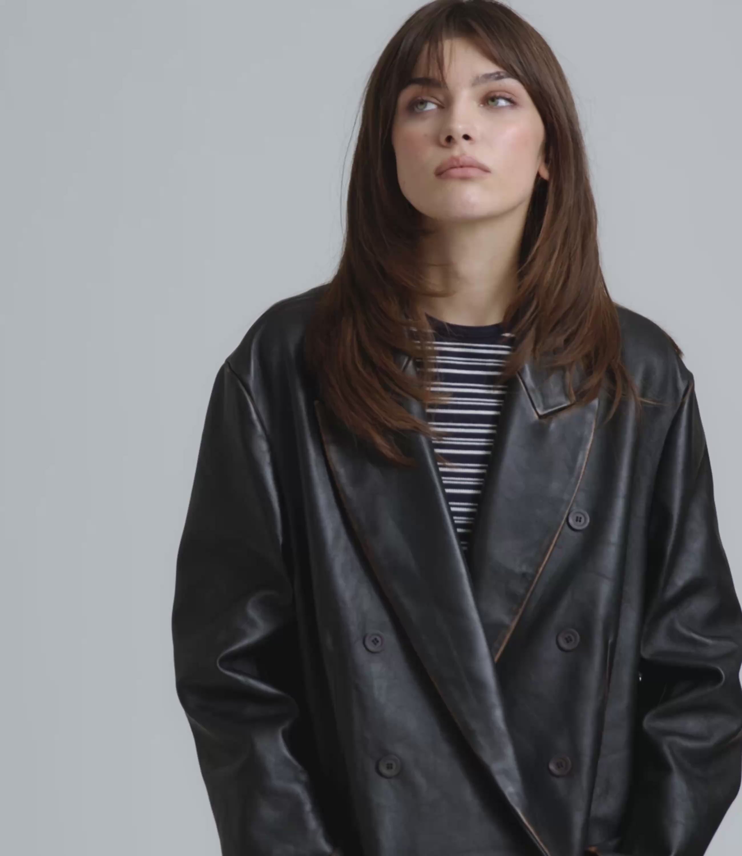 Dakota – Blazer Donna in Pelle Marrone